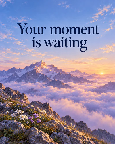 Your moment is waiting