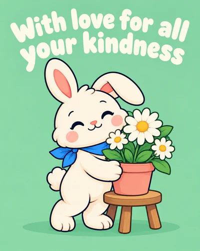 With love for all your kindness