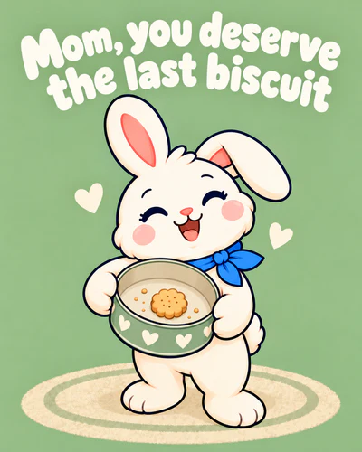 Mom, you deserve the last biscuit