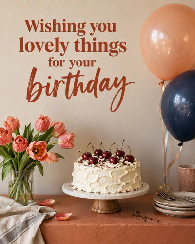 Wishing you lovely things for your birthday