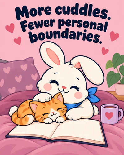 More cuddles. Fewer personal boundaries.