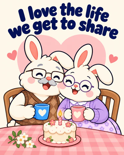 I love the life we get to share