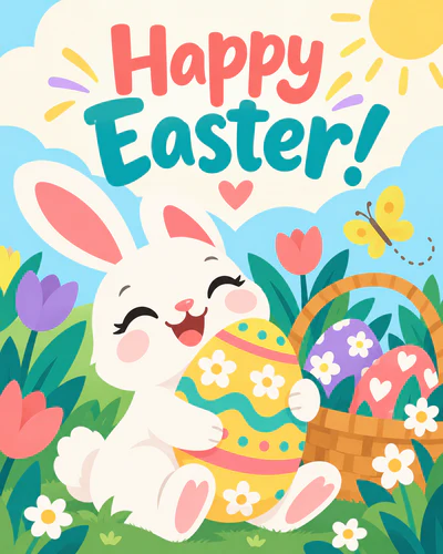 Cute Easter ecard