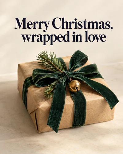 Merry Christmas, wrapped in love