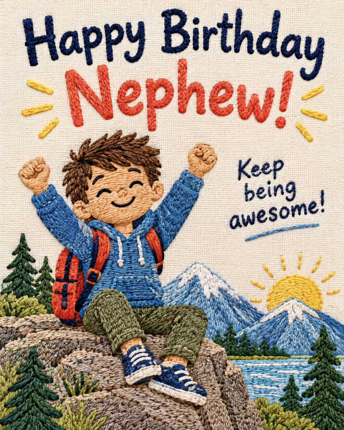 Birthday ecard for nephew