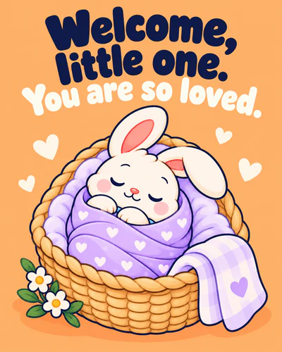 Welcome, little one. You are so loved.