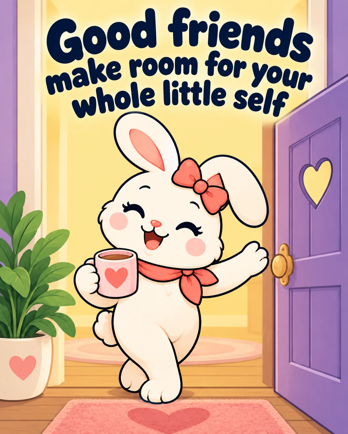 Good friends make room for your whole little self