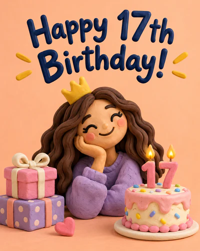 17th birthday ecard