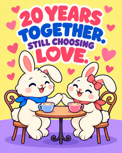 20 YEARS TOGETHER. STILL CHOOSING LOVE.