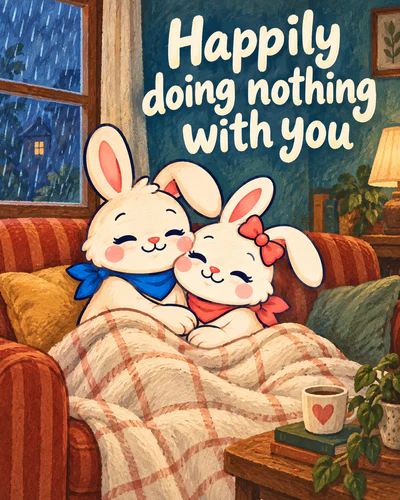 Happily doing nothing with you