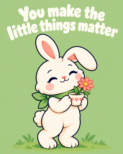 You make the little things matter