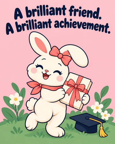 A brilliant friend. A brilliant achievement.