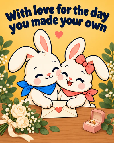 With love for the day you made your own
