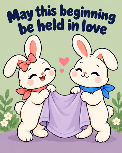 May this beginning be held in love