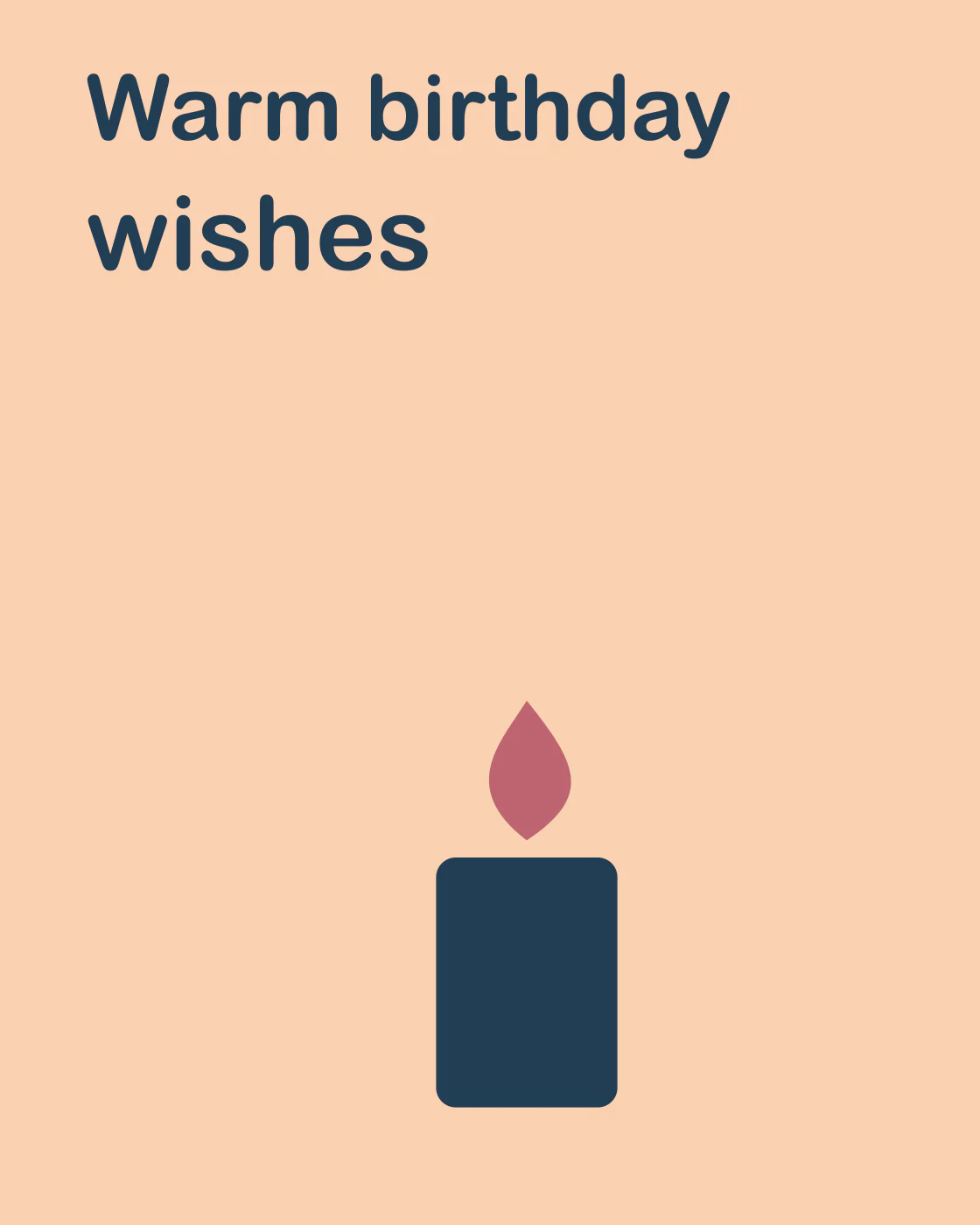 Warm birthday wishes