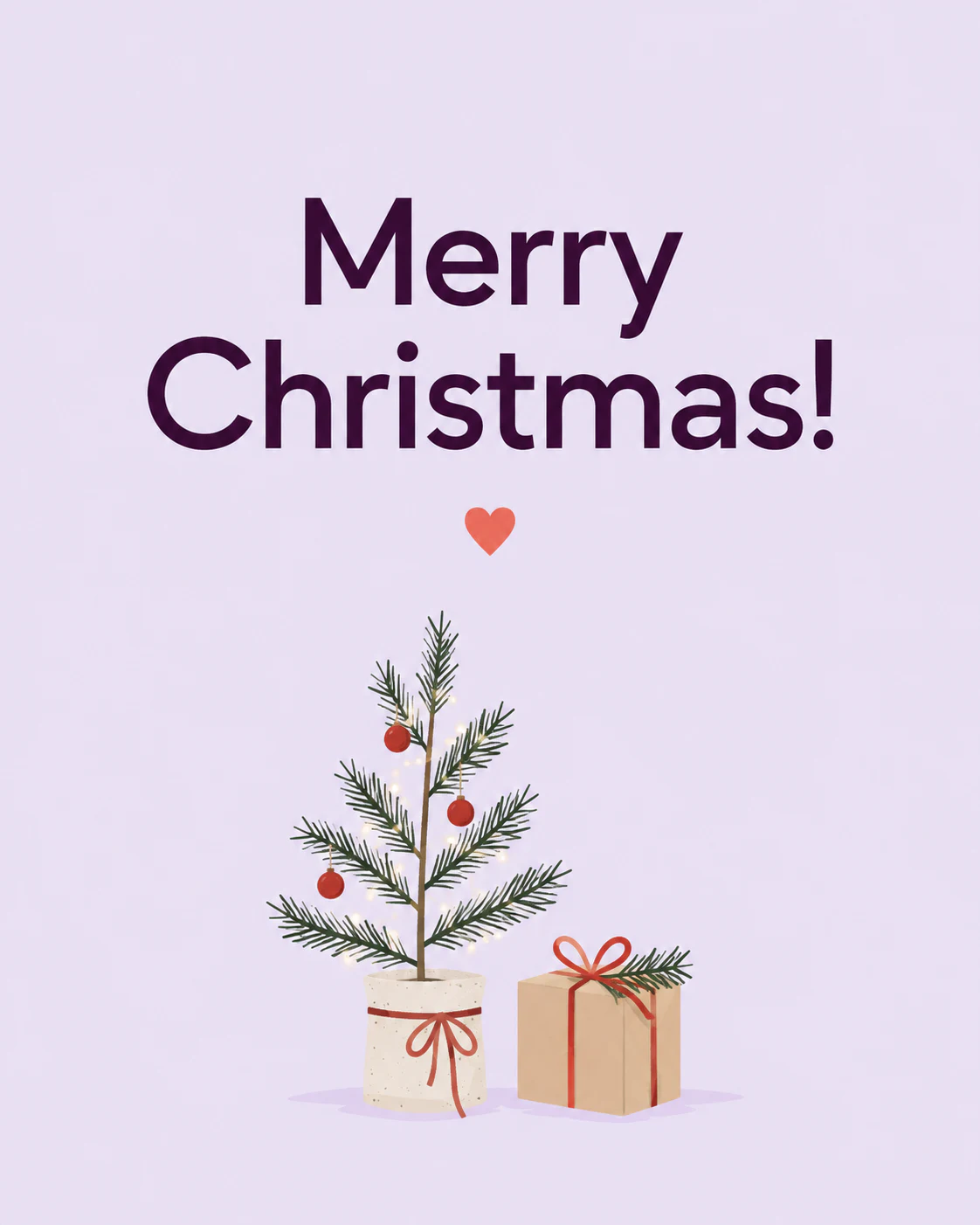 Simple Christmas ecard