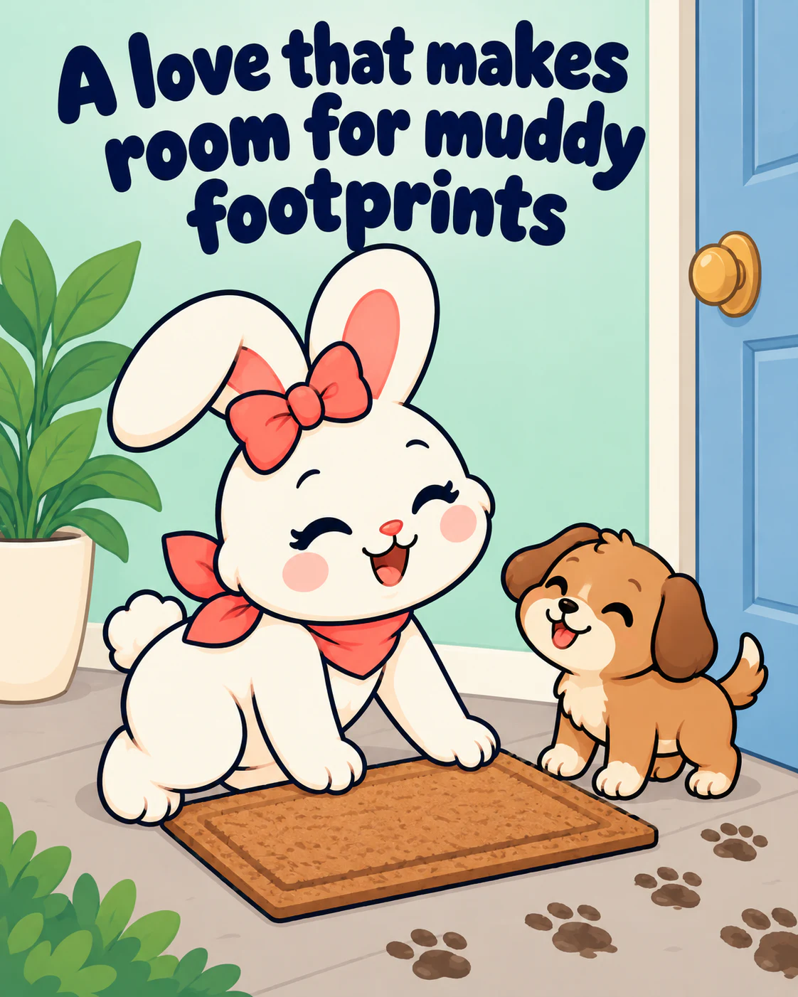 A love that makes room for muddy footprints
