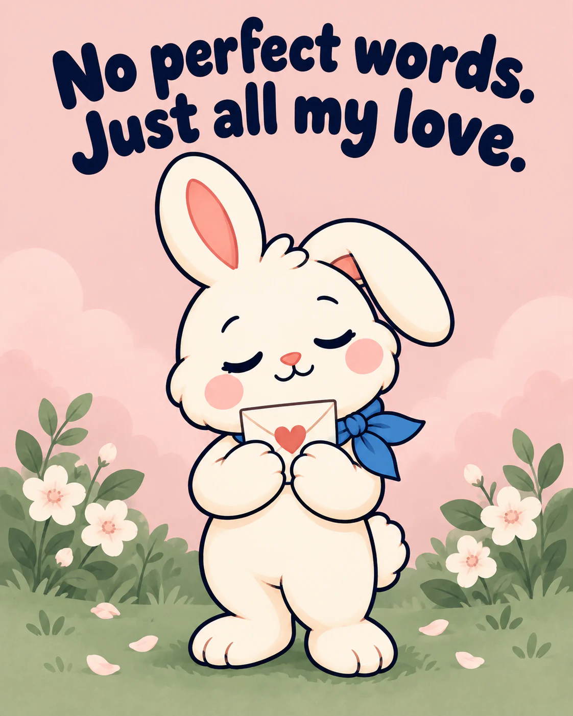No perfect words. Just all my love.