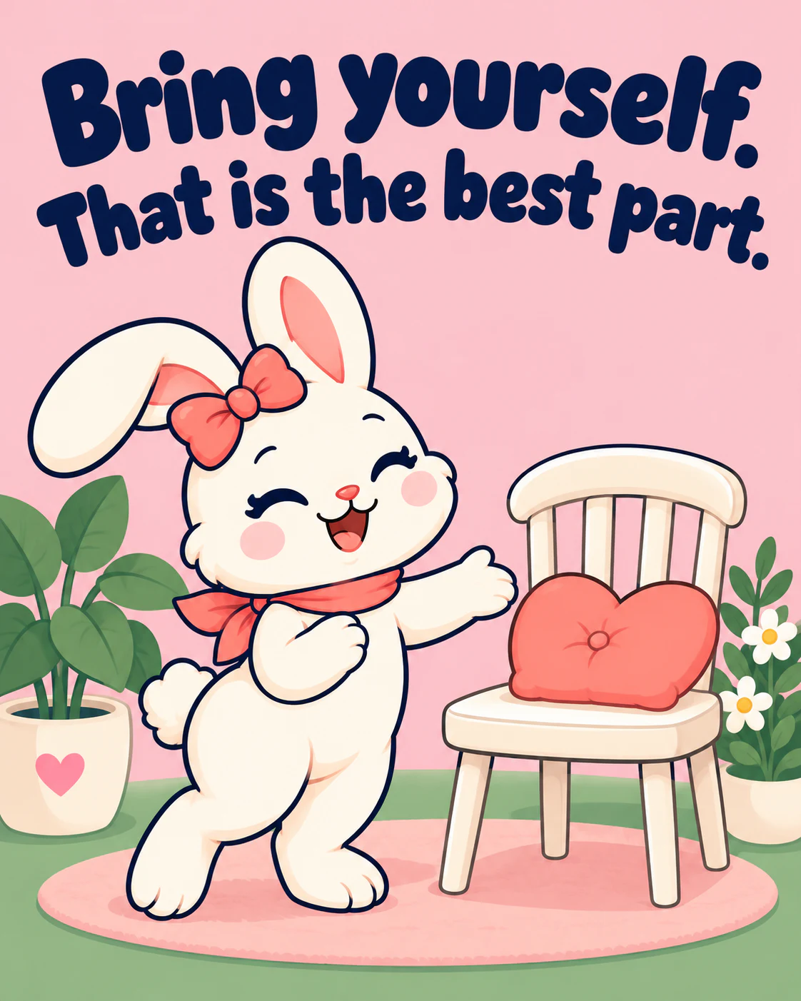 Bring yourself. That is the best part.