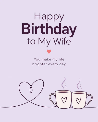 Birthday ecard for wife