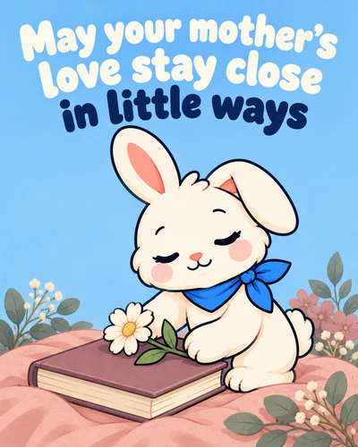 May your mother's love stay close in little ways