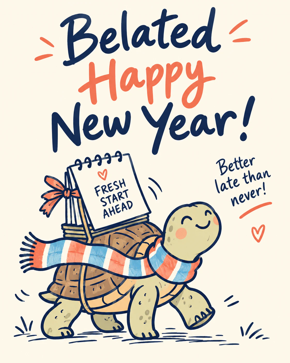 Belated new year ecard