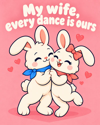 My wife, every dance is ours