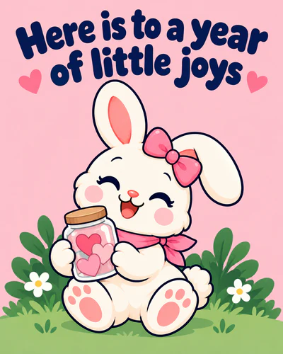 Here is to a year of little joys