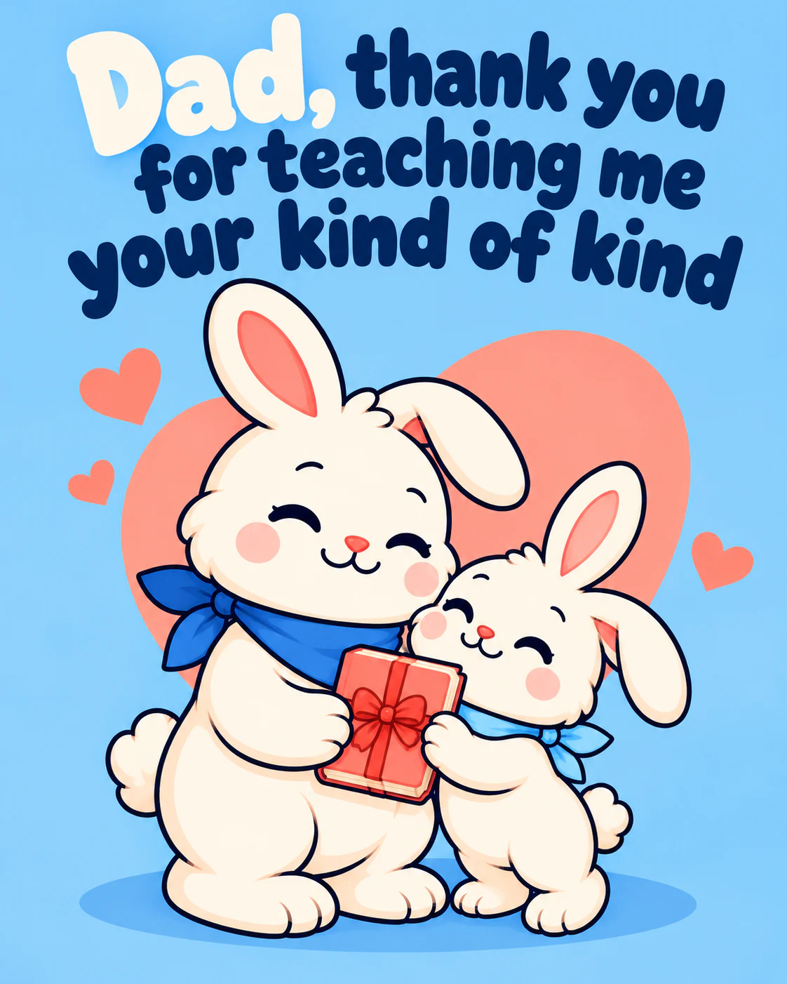 Dad, thank you for teaching me your kind of kind