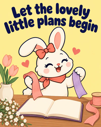 Let the lovely little plans begin