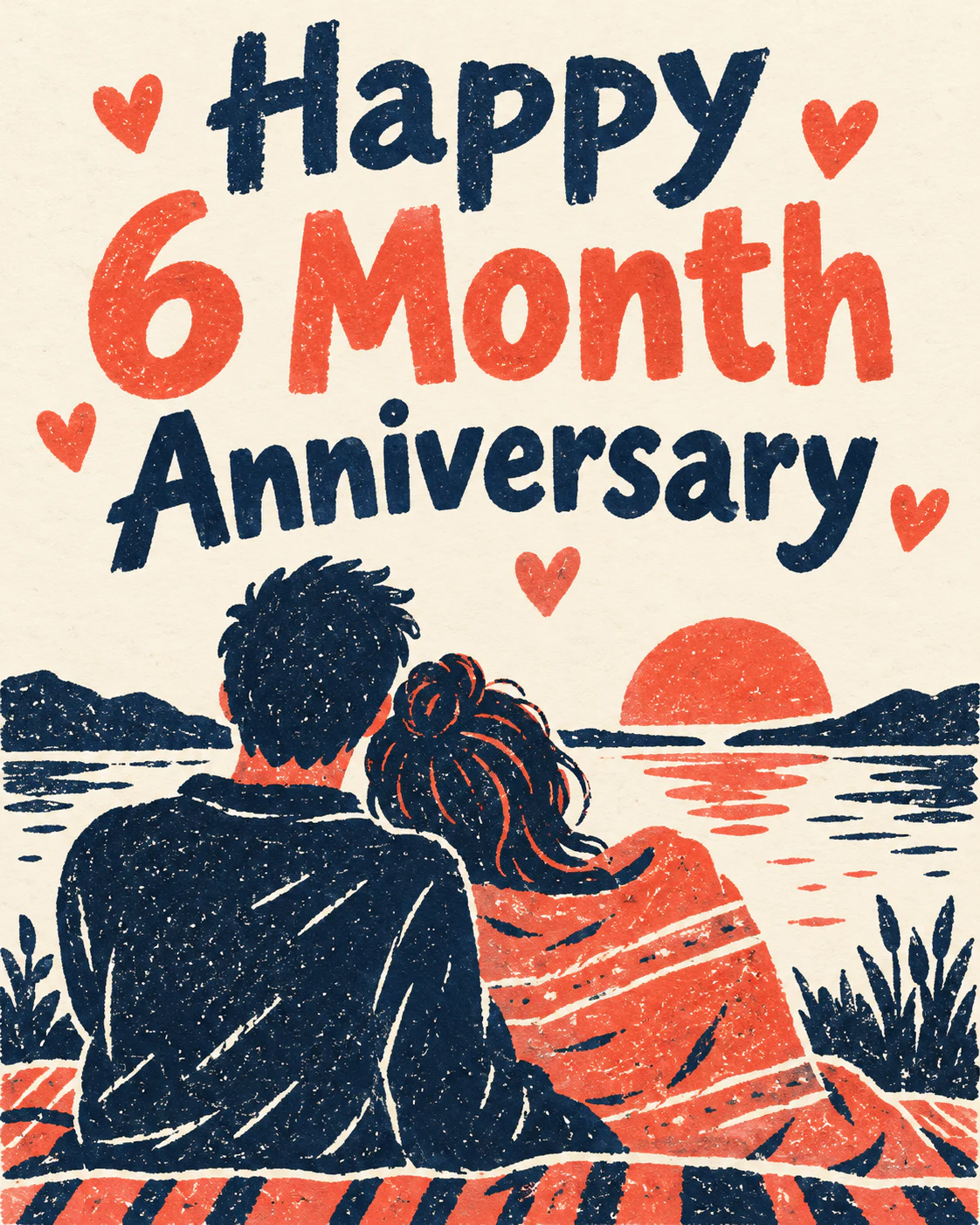 6 month anniversary ecard