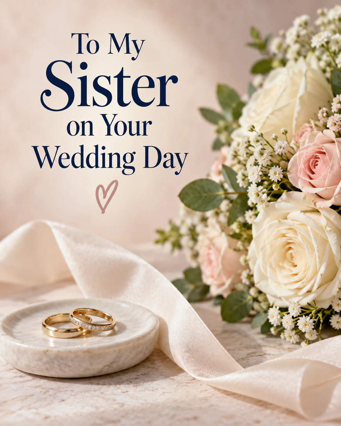 Wedding ecard for sister