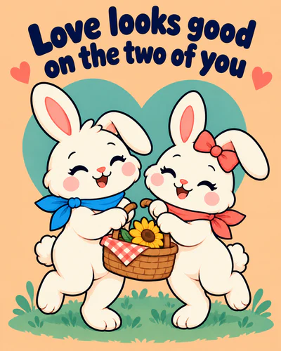 Love looks good on the two of you