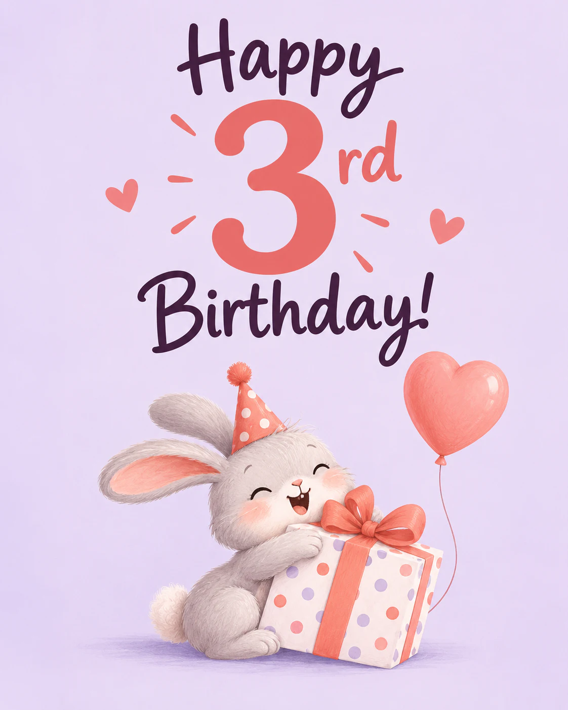 3rd birthday ecard