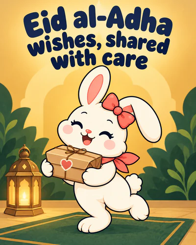 Eid al-Adha wishes, shared with care