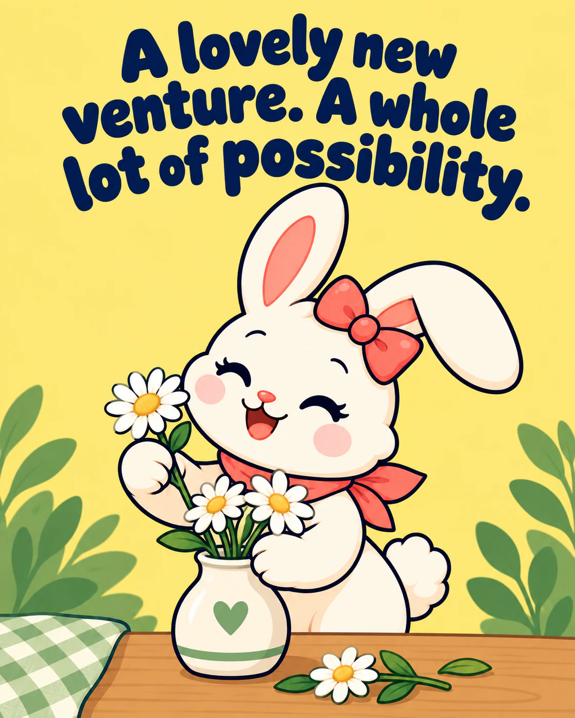 A lovely new venture. A whole lot of possibility.