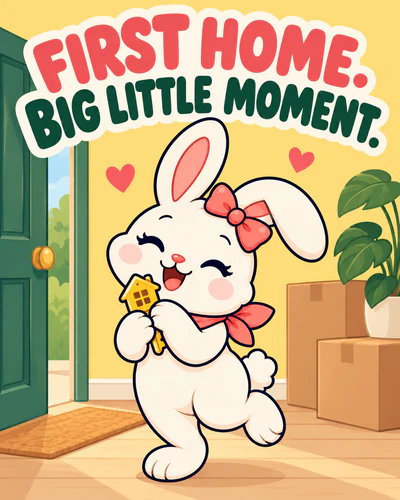 FIRST HOME. BIG LITTLE MOMENT.