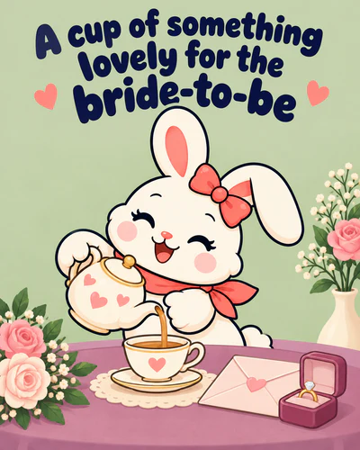 A cup of something lovely for the bride-to-be