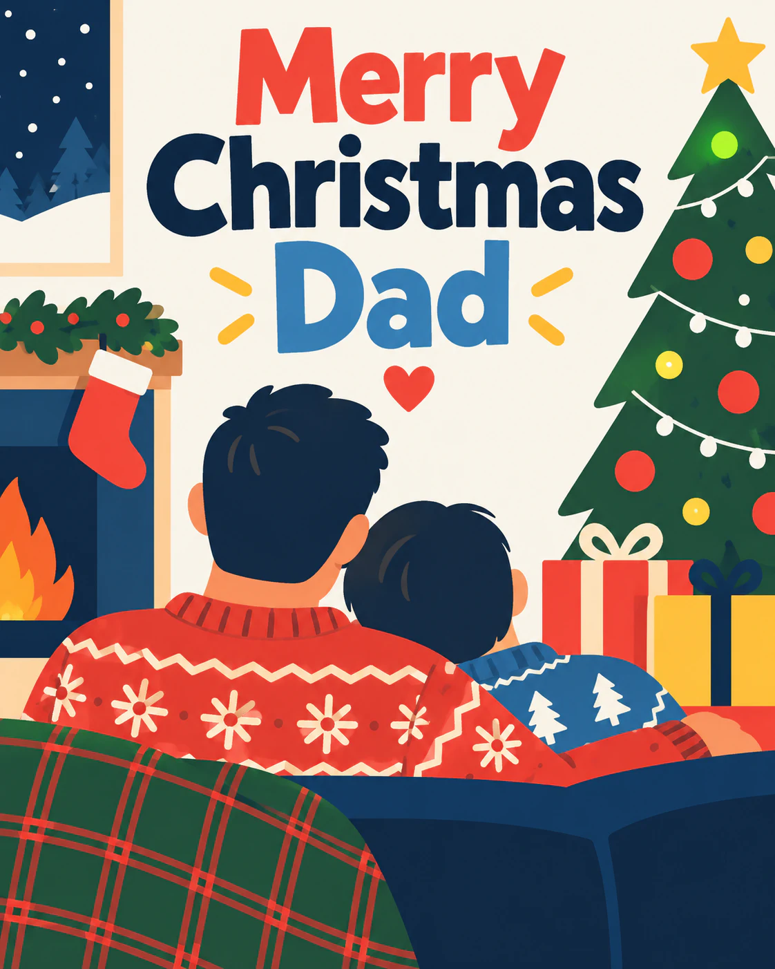 Christmas ecard for dad