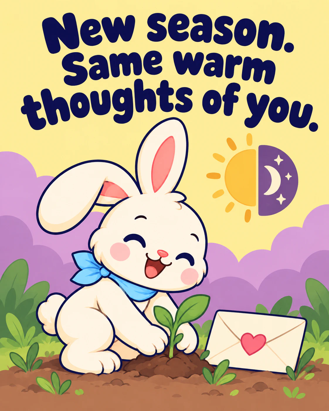 New season. Same warm thoughts of you.