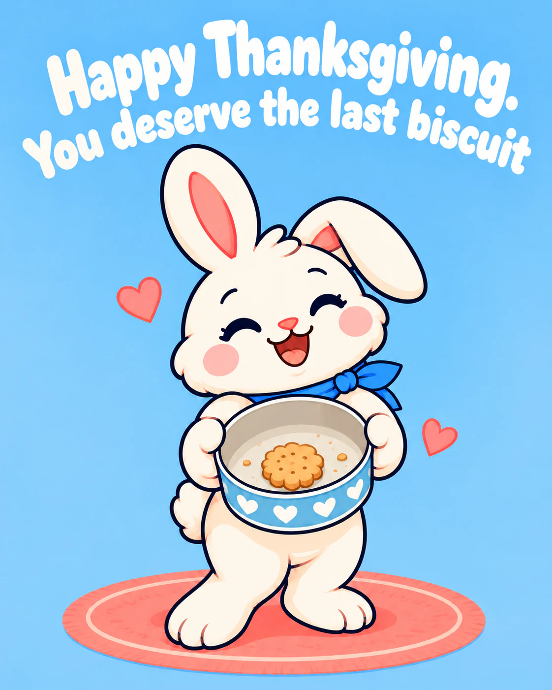 Happy Thanksgiving. You deserve the last biscuit