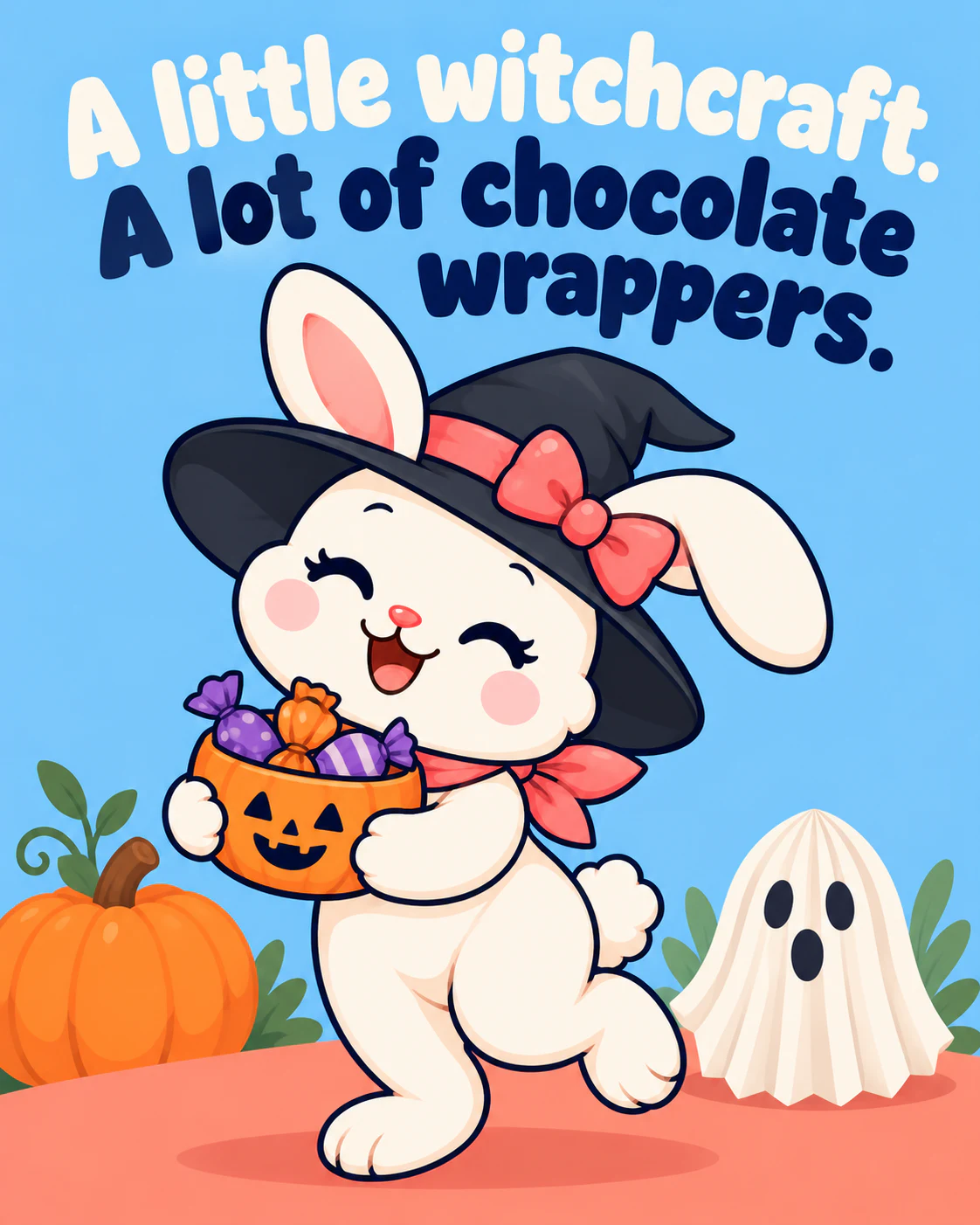 A little witchcraft. A lot of chocolate wrappers.