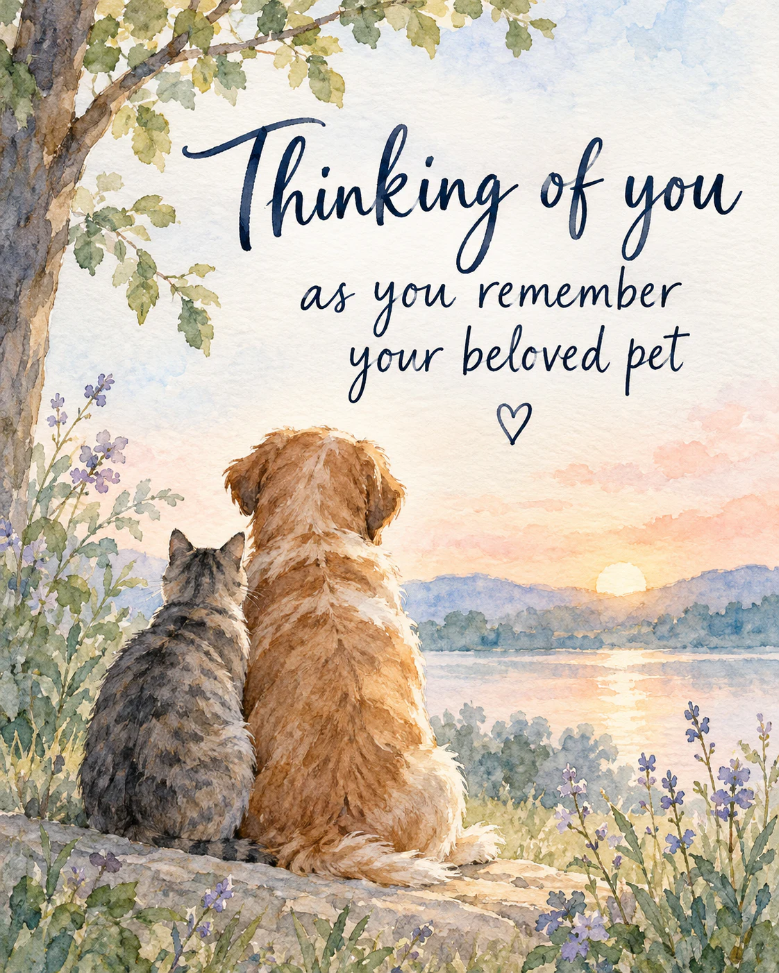 Pet loss ecard