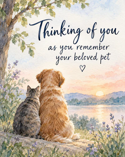 Pet loss ecard