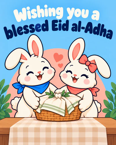 Wishing you a blessed Eid al-Adha