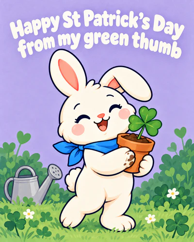 Happy St Patrick’s Day from my green thumb