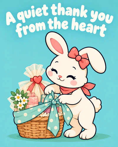 A quiet thank you from the heart