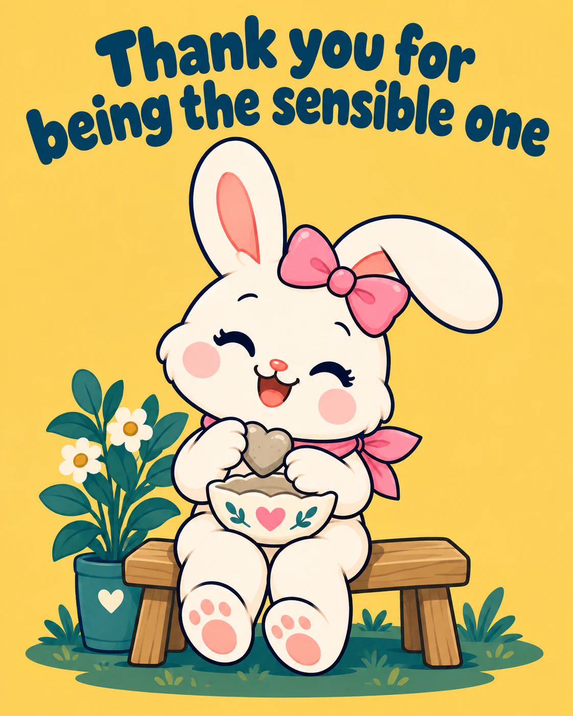 Thank you for being the sensible one