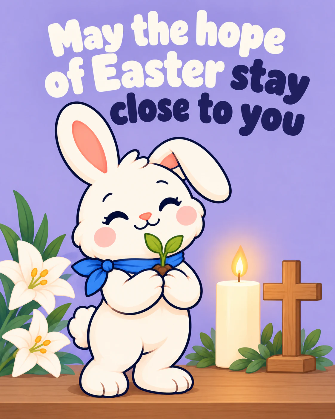 May the hope of Easter stay close to you
