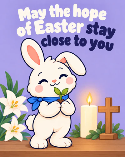 May the hope of Easter stay close to you